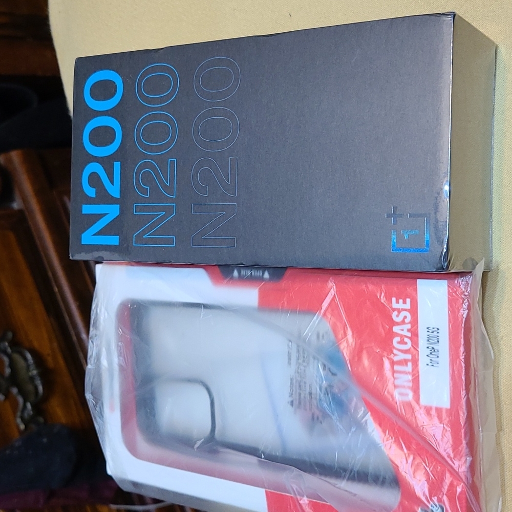 Oneplus Nord N200 5G phone and case